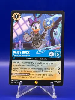 Disney Lorcana Whispers in the Well Daisy Duck Paranormal Investigator #154 Base - Image 1