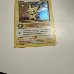 Pokemon TCG Pichu Neo Genesis Holo Rare Unlimited Card 12/111 SWIRL!! - Image 3