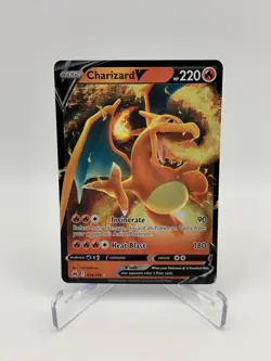 Pokemon Trading Card Game Crown Zenith Charizard V Ultra Rare 018/159 NM - Image 1