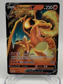 Pokemon Trading Card Game Crown Zenith Charizard V Ultra Rare 018/159 NM - Image 2