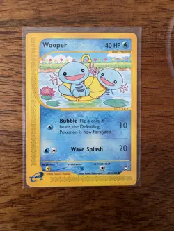 Wooper 117/147 Aquapolis Non-Holo Vintage Pokemon Card TCG - Image 1