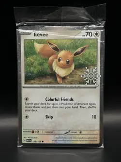 Sealed Holiday Stamped Eevee 133/165 (swirl) - Pokemon 151 Card - NM - Image 1