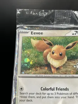 Sealed Holiday Stamped Eevee 133/165 (swirl) - Pokemon 151 Card - NM - Image 3