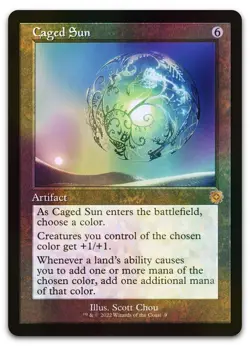 Caged Sun #9 (Foil) (NM) Brothers' War BRR Magic MTG - Image 1