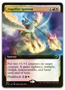 Angelfire Ignition (Extended Art) #367 (Foil) (NM) Midnight Hunt MID Magic MTG - Image 1