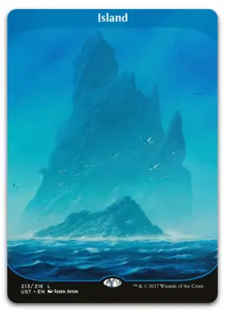 Island #213 (LP) Unstable UST Magic MTG - Image 1