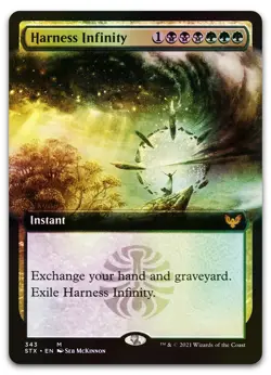 Harness Infinity (Extended Art) #343 (Foil) (NM) Strixhaven STX Magic MTG - Image 1