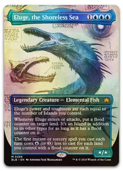 Eluge, the Shoreless Sea (Borderless) #288 (Foil) (NM) Bloomburrow BLB Magic MTG - Image 1