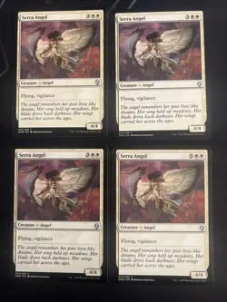 4x Serra Angel (033) Dominaria LP MTG Magic the Gathering x4 Playset MKE - Image 1