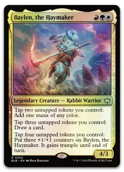 Baylen, the Haymaker #205 (Foil) (NM) Bloomburrow BLB Magic MTG - Image 1