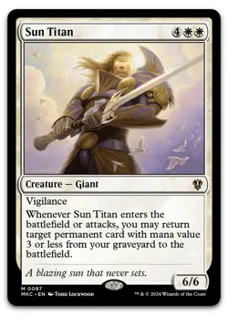 Sun Titan #87 (NM) Murders Karlov Manor MKC Magic MTG - Image 1