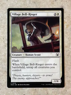 MTG NM Village Bell-Ringer [March of the Machine Commander] - Image 1