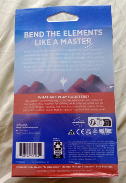 MTG Avatar the Last Airbender Play Pack (contains 3 boosters) - Image 2