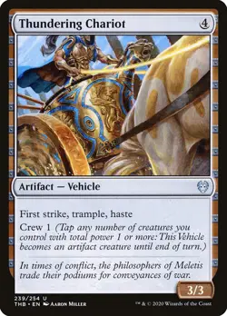 1x Thundering Chariot FOIL TBD NM x1 Mtg Magic the Gathering Changie - Image 1