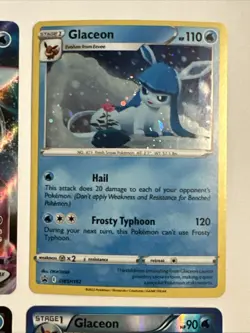 Pokemon GLACEON 4 Card Lot ~ V VMAX Holo Eevee Evolution - Image 5