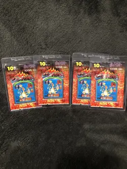 Pokemon Amada Booster Pack Hyper Sticker Collection 1996 Japanese sealed x 4 - Image 1