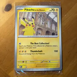 Pokemon TCG Pikachu At The Museum Jumbo Promo - Sealed - Image 1