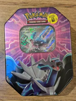Pokemon TCG Tin - 1 foil promo Dialga EX and 4 booster packs - Image 1