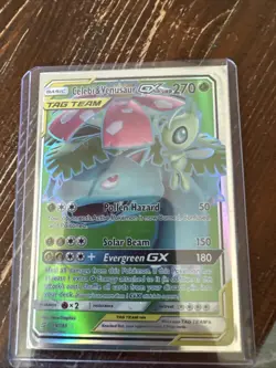 Pokemon TCG Celebi & Venusaur GX Holo Ultra Rare Team Up 159/181 - Image 1