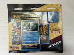 Pokemon Sword & Shield Inteleon Crown Zenith 3 Pack Blister Pin Collection - Image 1