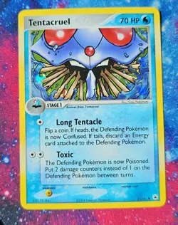 Pokemon TCG 2004 Tentacruel EX Hidden Legends 51/101 Holo Lightly Played - Image 1