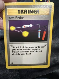 1999 Pokemon Base Set Item Finder (Trainer) SHADOWLESS 74/102 Near Mint - Image 1