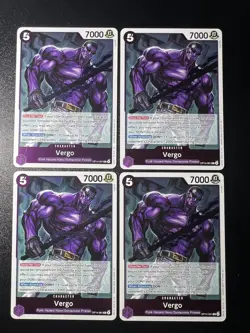 4x Vergo The Azure Sea's Seven OP14-061 Playset X4 One Piece Play Set TCG - Image 1