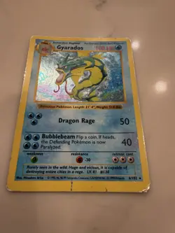 Pokemon Cards: Base Set 1st Edition Rare Holo: Gyarados 6/102 - Image 2
