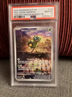 Teal Mask Ogerpon 123 Sv: Scarlet & Violet Promo Cards Holo PSA 10 - Image 1