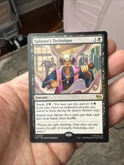 MTG Splinter's Technique Teenage Mutant Ninja Turtles Black Tutor Regular - Image 1