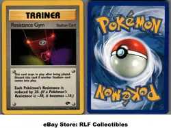 2000 Pokemon, Gym Challenge, #109/132 Resistance Gym, Rare - Image 1