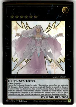 Beatrice, Lady of the Eternal Premium Gold Rare MAGO-EN035 NM Yugioh Card TCG - Image 1