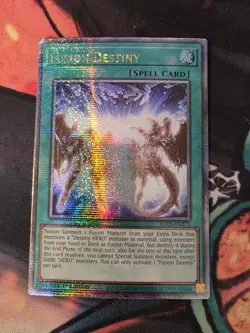 Yugioh! Fusion Destiny - RA03-EN270 - Quarter Century Secret Rare - 1st Ed NM-MT - Image 1
