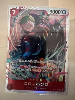 One Piece Japanese - Roronoa Zoro (Super Rare) EB04-007 EggHead Crisis Foil - Image 1