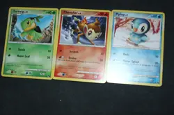 3 Pokemon Card Lot EX-PL Turtwig 17/17,Chimchar 16/17, Piplup,15/17 POP Series 8 - Image 5