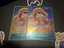 2023 One Piece Bandai Card Games Set Monkey D. Luffy #P-037 2X - Image 1