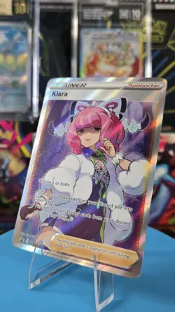 Klara SWSH302 NM Full Art Holofoil Promo Rare Pokemon Card - Image 1