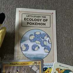 Pokemon Natural History Museum Pikachu at the Museum Promo Card, Plush & Ecology - Image 3