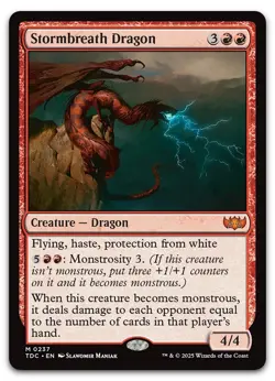 Stormbreath Dragon #237 (NM) Tarkir Dragonstorm TDC Magic MTG - Image 1