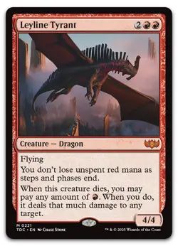Leyline Tyrant #221 (NM) Tarkir Dragonstorm TDC Magic MTG - Image 1