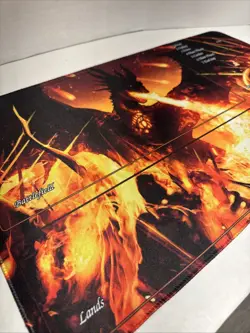 MTG Playmat Fire Breathing Dragon Graphic Magic The Gathering - Image 1
