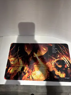 MTG Playmat Fire Breathing Dragon Graphic Magic The Gathering - Image 2