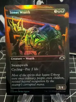 FOIL MTG Street Wraith (Borderless) Dominaria Remastered - NM - Image 1