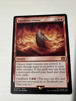 Nibelheim Aflame Final Fantasy Non Foil P Fresh ! Beautiful - Image 1