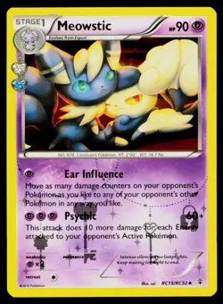 Meowstic Holo #RC15/RC32 Uncommon Pokemon Generations: Radiant Collection NM - Image 1