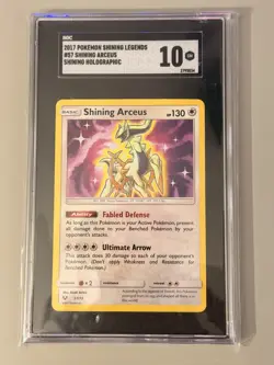 2017 Pokemon Shining Arceus 57/73 Shining Legends Holo SGC 10 - Image 1