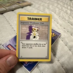 1999 Pokemon TCG Trainer Imposter Professor Oak Base Set 73/102 Rare Shadowless - Image 1