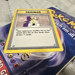 1999 Pokemon TCG Trainer Imposter Professor Oak Base Set 73/102 Rare Shadowless - Image 2