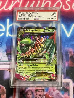 2015 Pokemon XY Ancient Origins Mega Sceptile EX #8 PSA 9 - Image 1