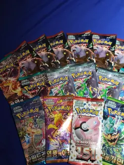 22 Pokemon Korean Tcg Booster Pack Lot Sealed Never opened Exact ones in photo - Image 3